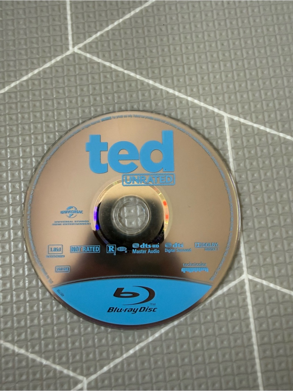 Ted (Unrated) Blu-ray Disc Only- Blue and Silver